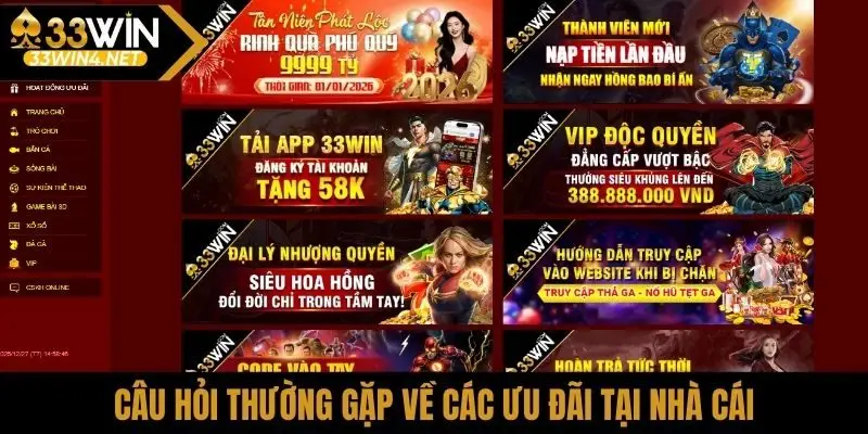 Câu hỏi thường gặp về các ưu đãi tại nhà cái
