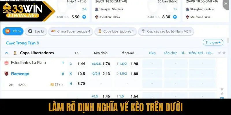 Làm rõ định nghĩa về kèo trên dưới