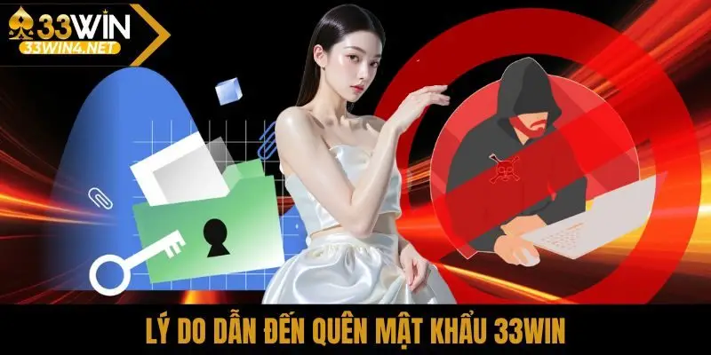 Lý do dẫn đến quên mật khẩu 33Win
