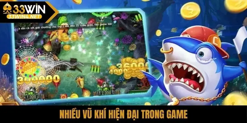 Nhiều vũ khí hiện đại trong game
